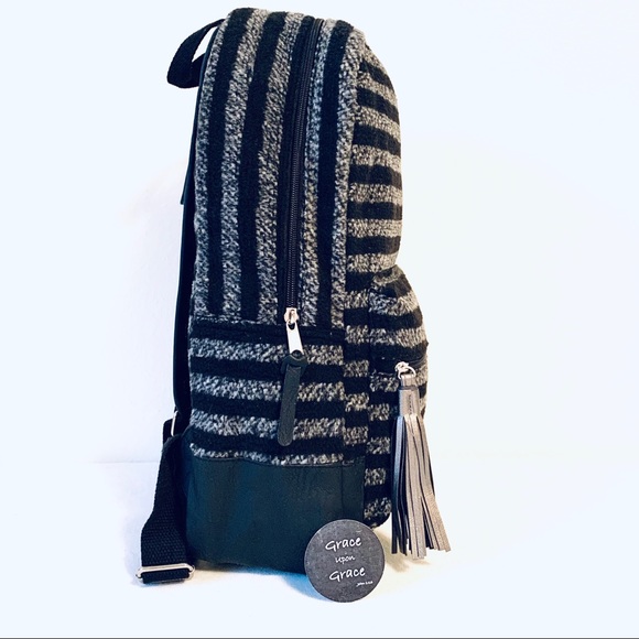 Madden Girl Striped Backpack - Picture 5 of 14